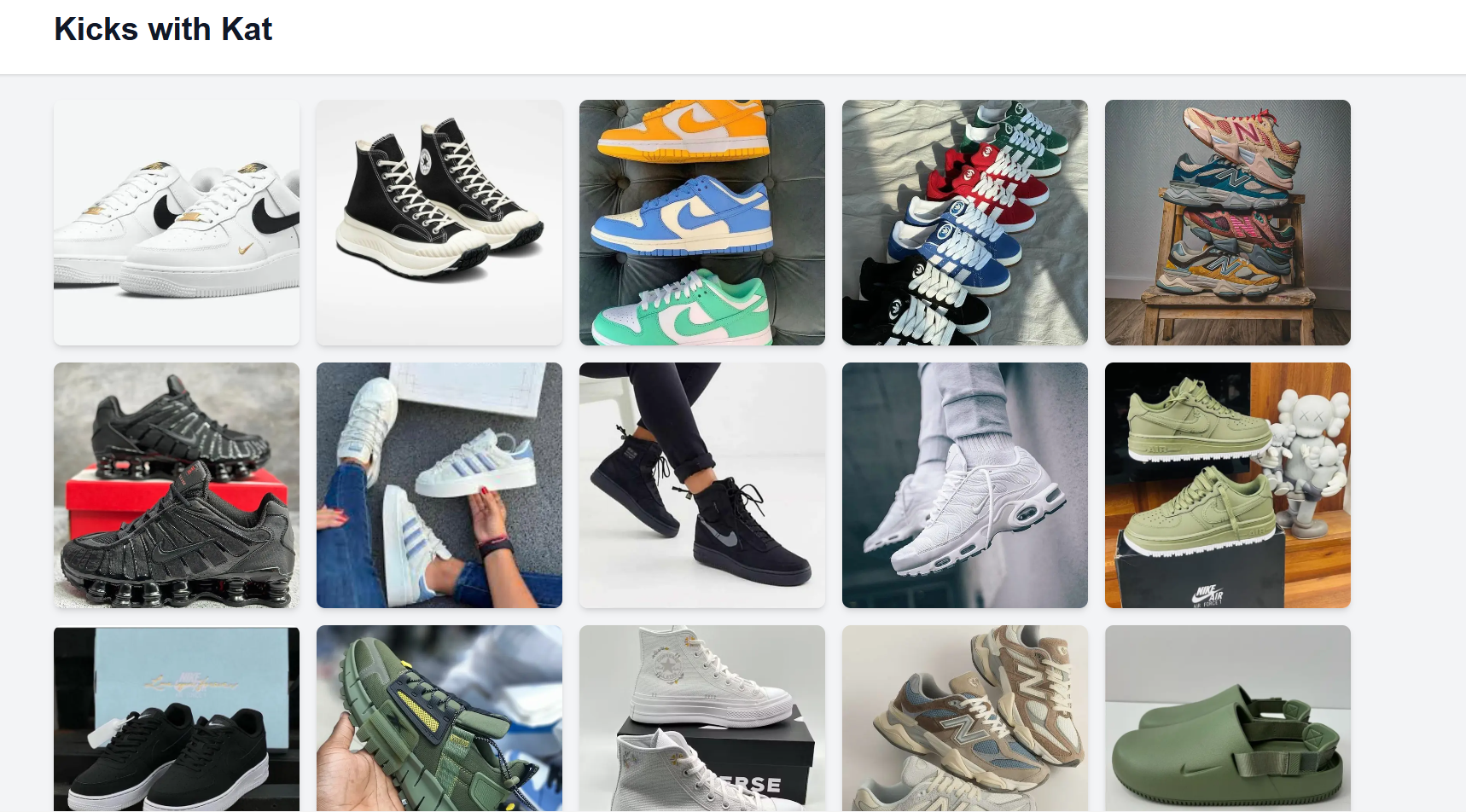 Kicks With Kat E-commerce